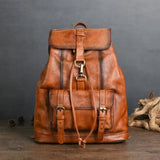 Mochila de cuero genuina para hombres_a
