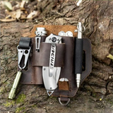 Organizador para cinto em pele crazy horse — Pormenores da bolsa