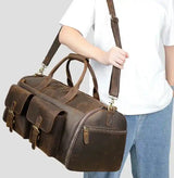 Crazy Horse Leather Garment Bag_B