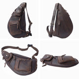 クレイジーホースレザー クロスボディーバック_S