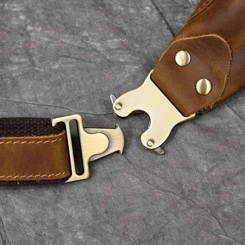 Bolsa para cinto em pele crazy horse — Modelo A
