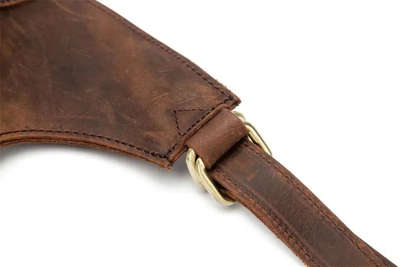 Mochila fina em pele crazy horse — Modelo AN — Ilustração do artigo 17