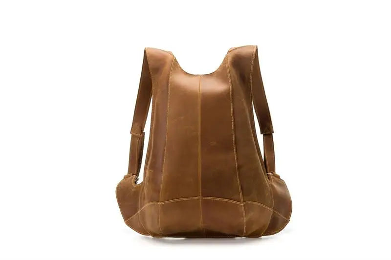 Mochila fina em pele crazy horse — Modelo AN — Ilustração do artigo 27