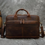 حقيبة من جلد الحصان المجنون/Business Bag_g
