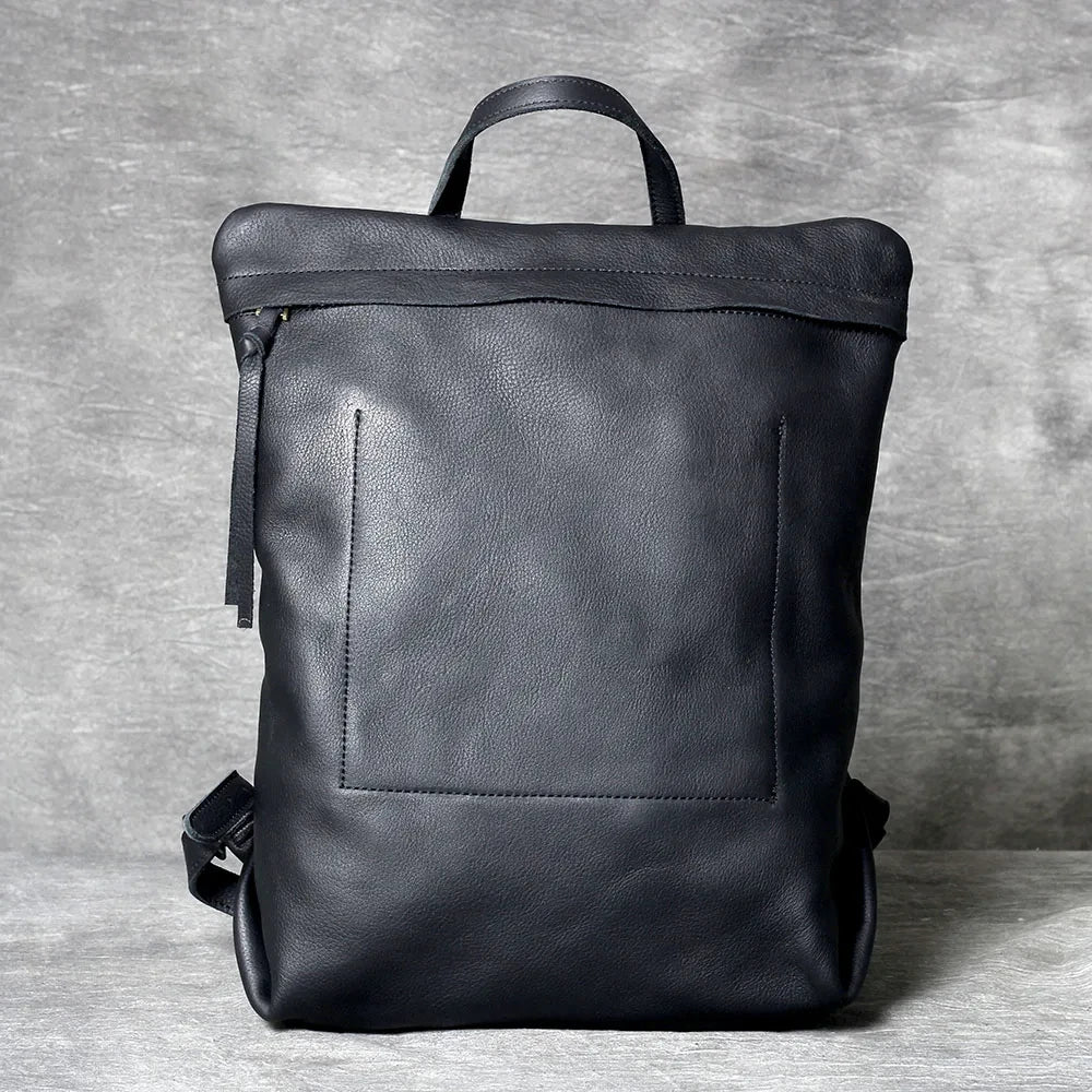 Cowhide Slim Backpack — Style G