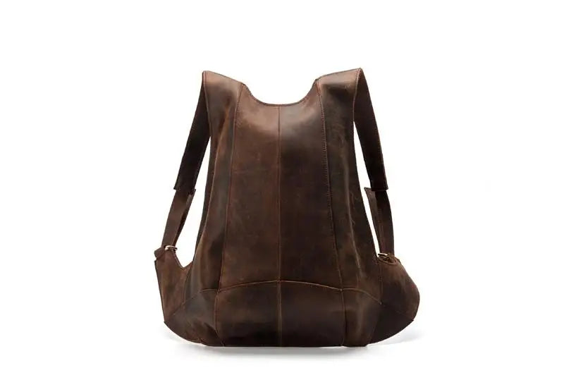 Mochila fina em pele crazy horse — Modelo AN — Ilustração do artigo 9