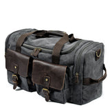 Crazy Horse Leather Canvas Bag_B
