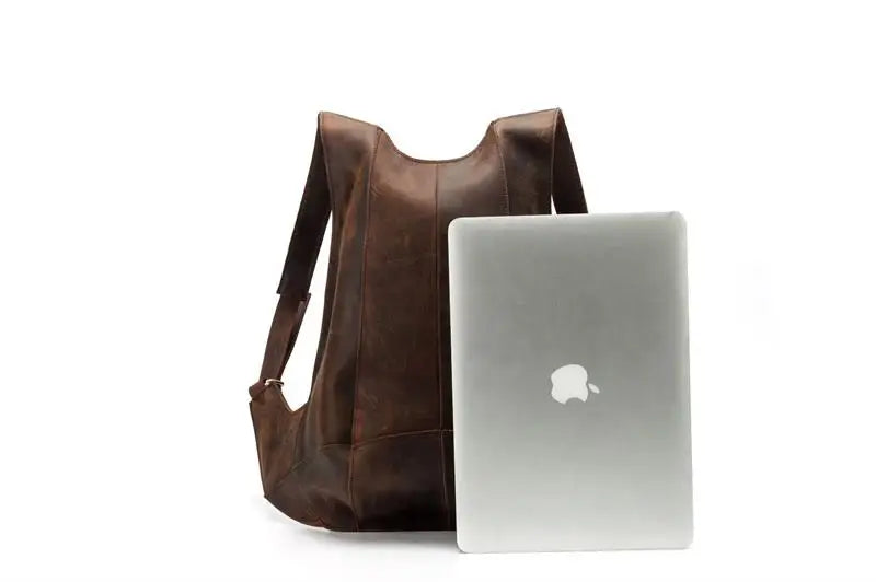 Mochila fina em pele crazy horse — Modelo AN — Ilustração do artigo 7