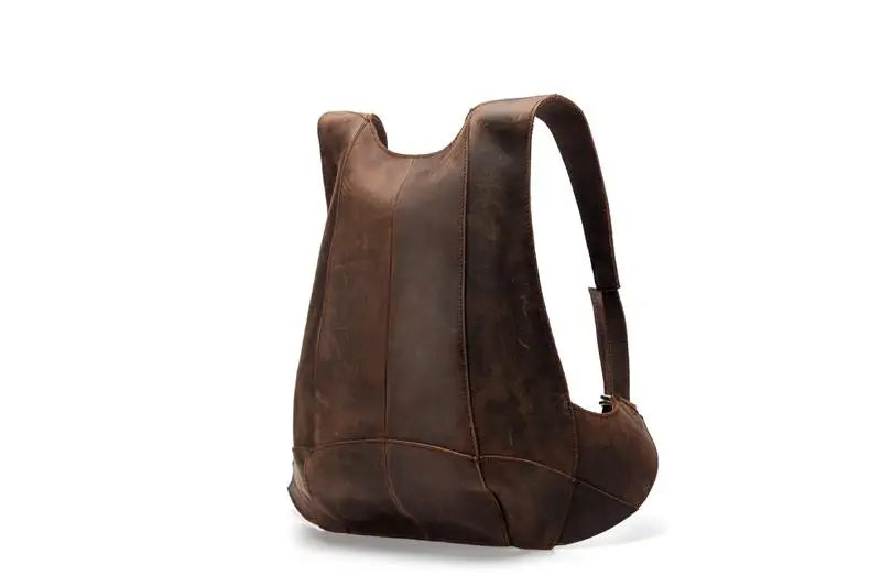 Mochila fina em pele crazy horse — Modelo AN — Ilustração do artigo 10