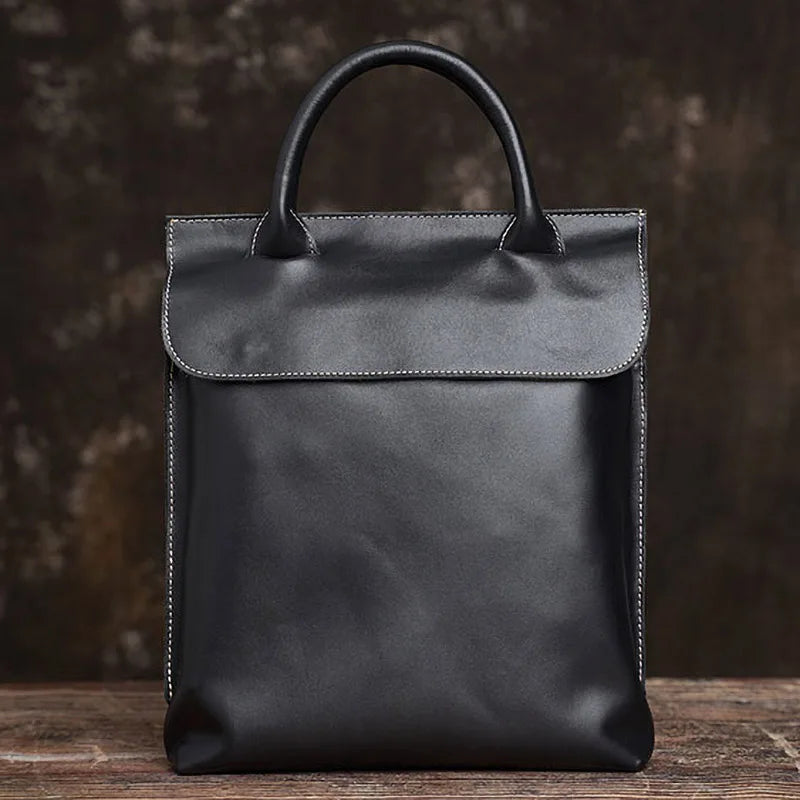 Tote-Bag aus Crazy Horse-Leder — Modell B