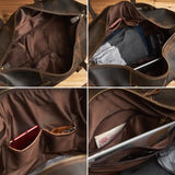 미친 말 가죽 대용량 여행 가방