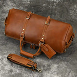 미친 말 가죽 대용량 여행 가방 _k