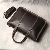 미친 말 가죽 서류 가방/비즈니스 백 _Q