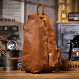 Crazy horse leather crossbody bag_W
