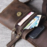 미친 말 가죽 미니 숄더 백 _k