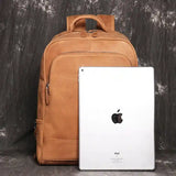 Genuine leather backpack_Unisex_B