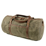 Crazy Horse en cuir imperméable toile Boston Bag_A