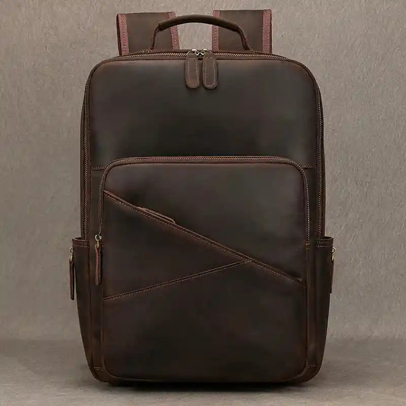 Crazy Horse Leather Backpack — Style AG