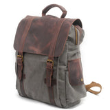 Crazy Horse Leather Canvas packpack_a