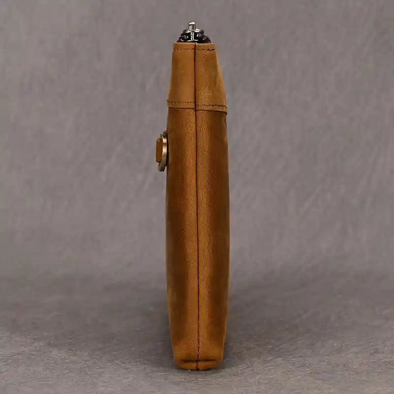 Crazy Horse Leather Clutch — Style B