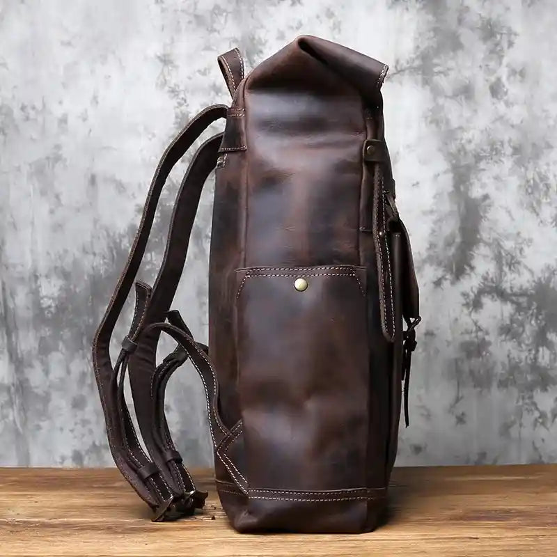 Crazy Horse Leather Backpack — Style AS