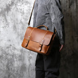 حقيبة من جلد الحصان المجنون/Business Bag_aa