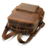 حقيبة الظهر من جلد الحصان المجنون