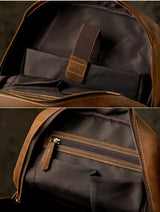 Backpack_i de cuero de caballo loco