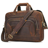 Genuine Leather Men's Briefcase laptop Computer Bag Couskin Business Handbag For male leather crossbody shoulder bag Travel bags