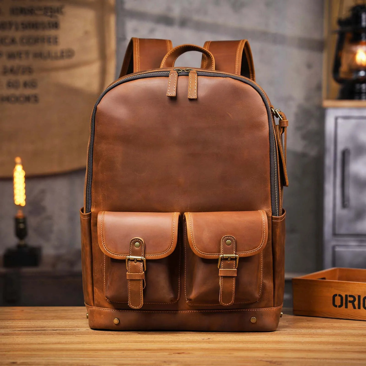 Crazy Horse Leather Rucksack_AW