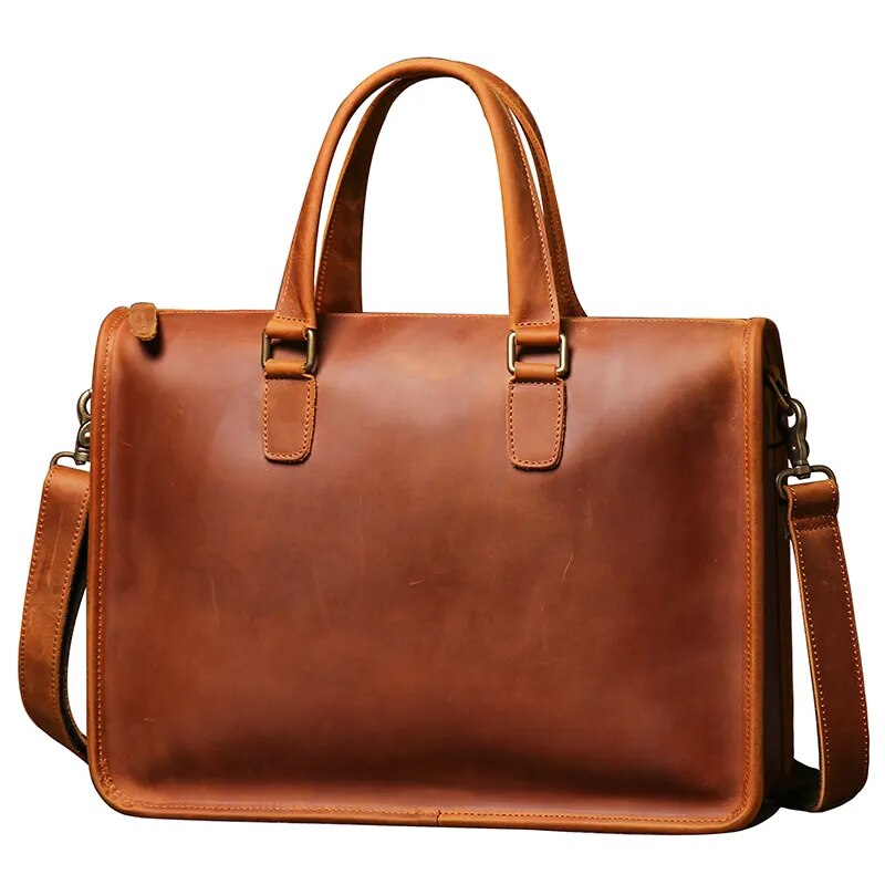 Porte-documents en cuir crazy horse — Modèle B