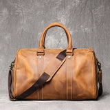 Crazy Horse Leather Travel Bag_A