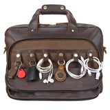 Genuine Leather Men's Briefcase laptop Computer Bag Couskin Business Handbag For male leather crossbody shoulder bag Travel bags