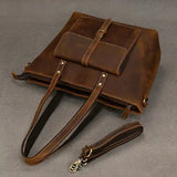 Crazy Horse Leather Tote Bag_I