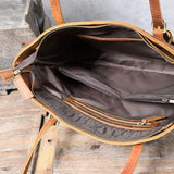 미친 말 가죽 토트 백 _q