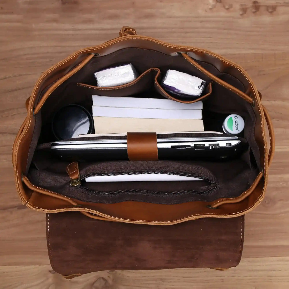 Rucksack aus Crazy Horse-Leder — Modell AR