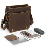 حقيبة كتف من جلد الحصان المجنون