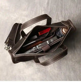 미친 말 가죽 서류 가방/비즈니스 백 _Q