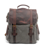 Crazy Horse Leather Canvas packpack_a