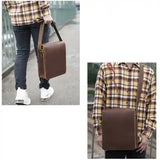 حقيبة كتف من جلد الحصان المجنون