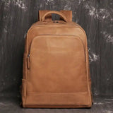 Genuine leather backpack_Unisex_B