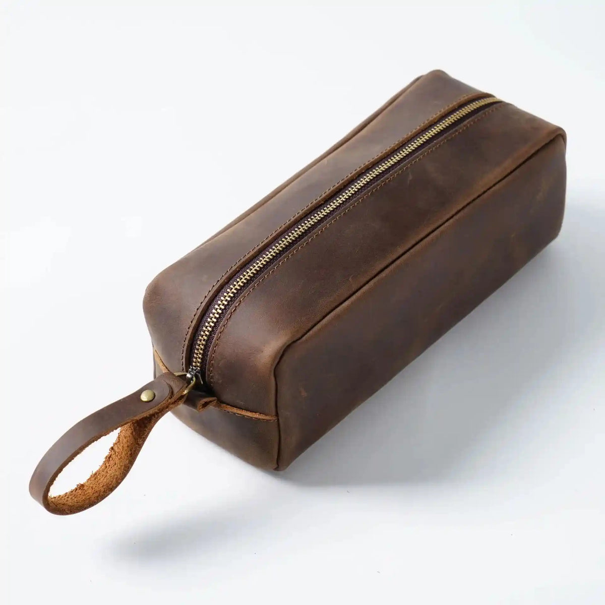 Stifteetui aus Crazy Horse-Leder — Modell H — Rot; Produktansicht