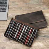 Crazy Horse Leather Pen Case_D