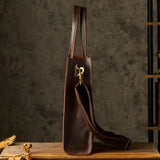 미친 말 가죽 토트 bag_f