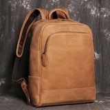 Genuine leather backpack_Unisex_B