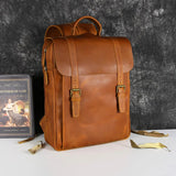 Crazy Horse Leather Backpack_G