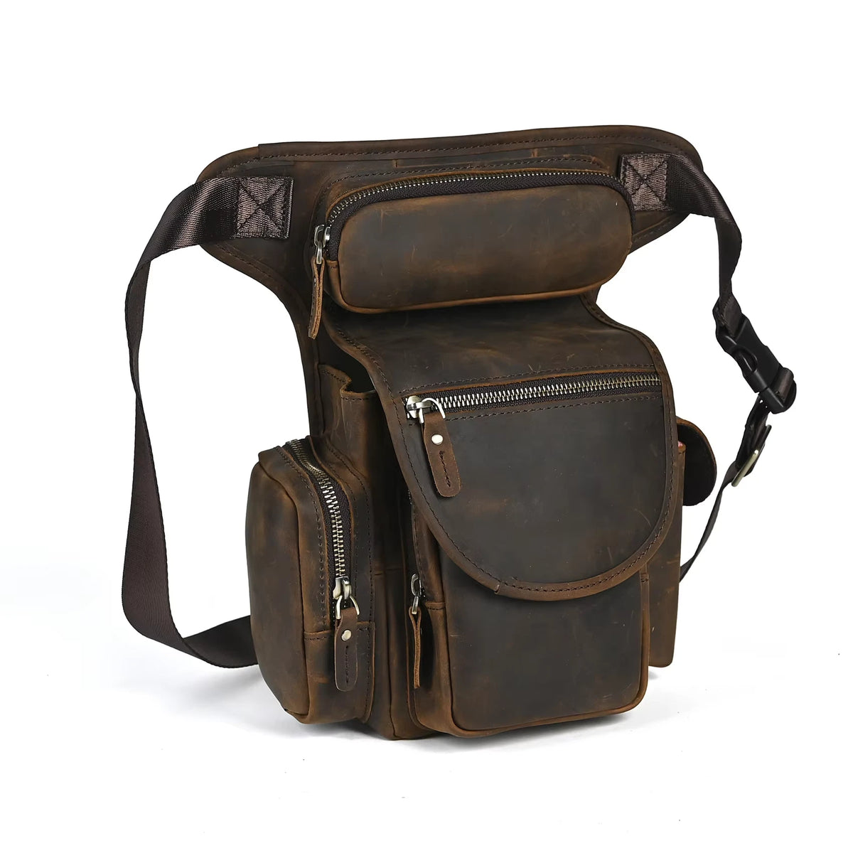 Crazy Horse Leather Waist Bag_O