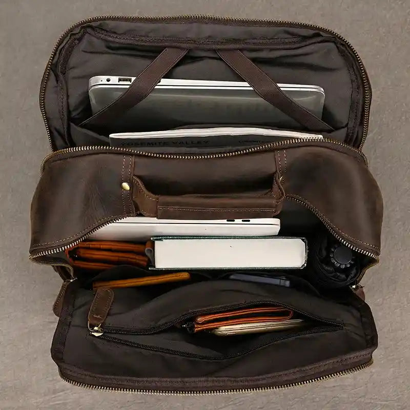 Crazy Horse Leather Backpack — Style AG