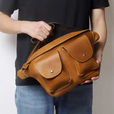 本革製 クロスボディーバック_D