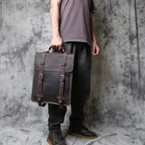 Crazy Horse Leather Backpack_AL